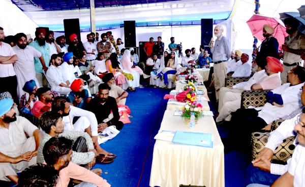  Dr. Sukhpal Singh addressing gathering of Farmers on Dated 24-09-2022